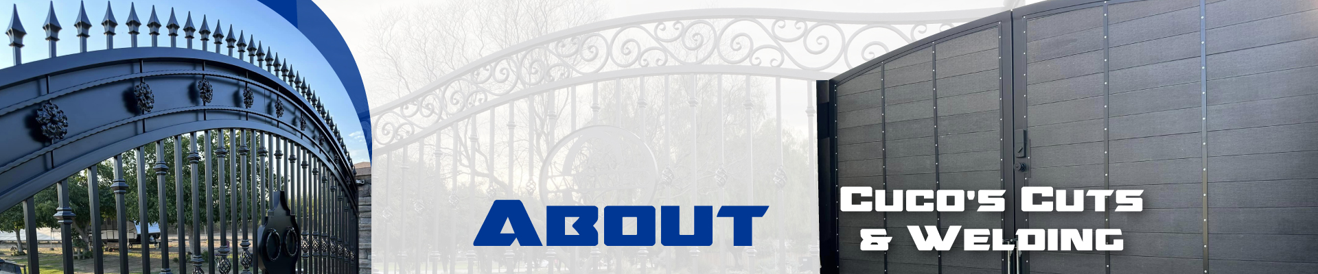 Best Iron Gates Contractor - Custom-made wrought iron gate with a unique design and wood panel accents, expertly crafted by Cuco's Cuts & Welding