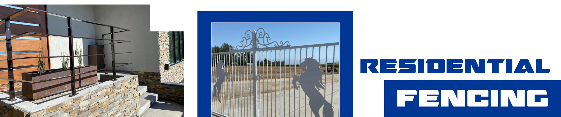 Custom-made gate with a unique geometric pattern and a touch of rustic charm